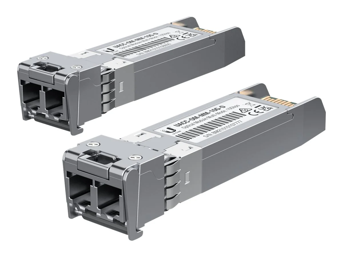 Ubiquiti SFP+ UACC-OM-MM-10G-D-2 Multi-Mode Fiber LC (2er-Pack) UF-MM-10G: SFP+, 10 Gbps