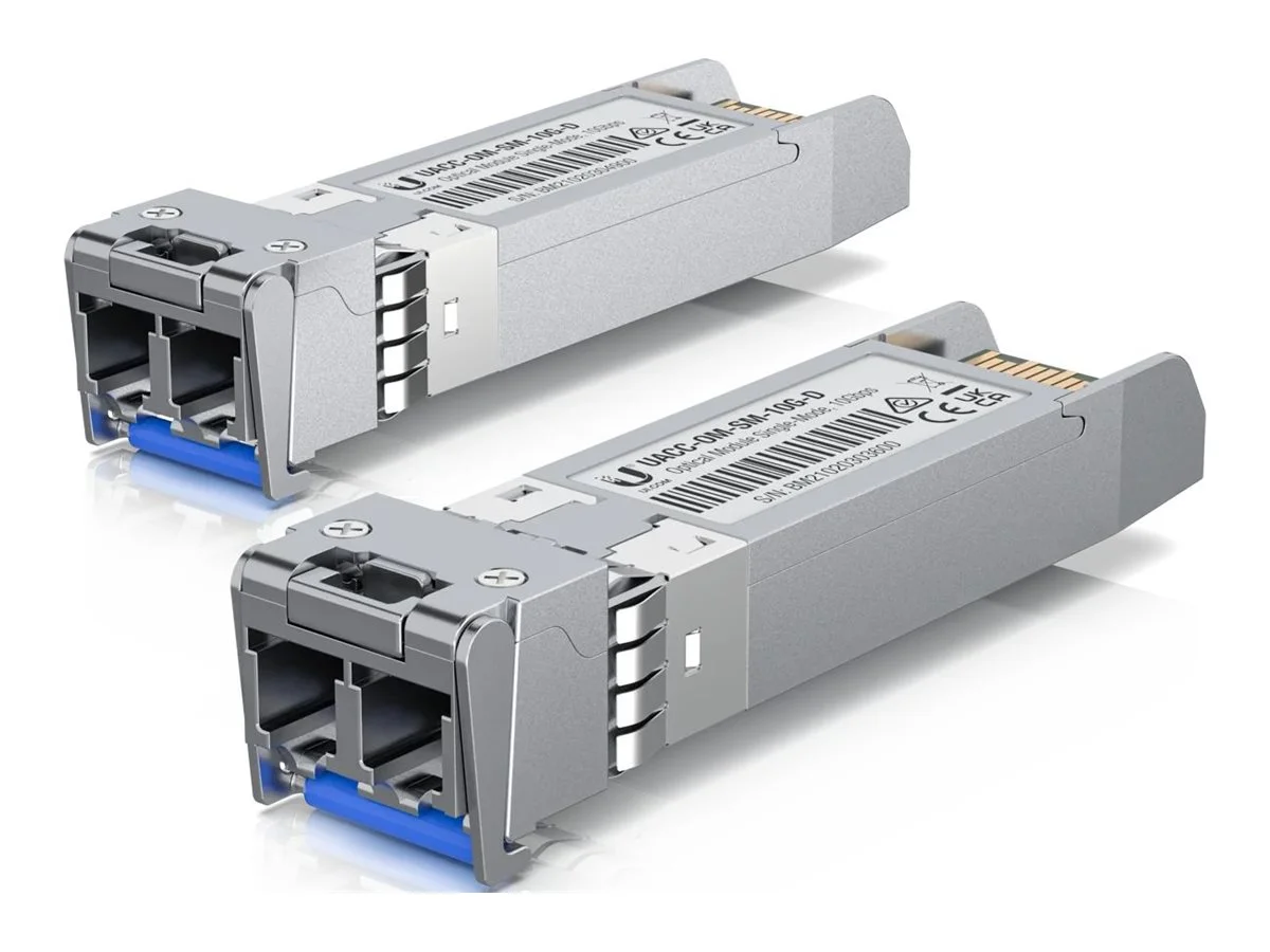 Ubiquiti SFP+ UACC-OM-SM-10G-D-2 Single-Mode Fiber LR LC-Duplex (2er-Pack) UF-SM-10G: SFP+, 10 Gbps