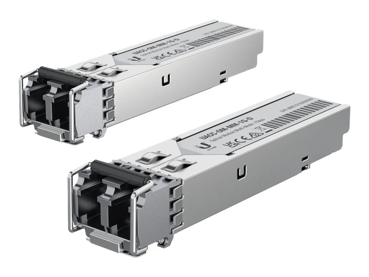 Ubiquiti SFP UACC-OM-MM-1G-D-2 Multi-Mode Fiber LC (2er-Pack) UF-MM-1G: SFP, 1 Gbps