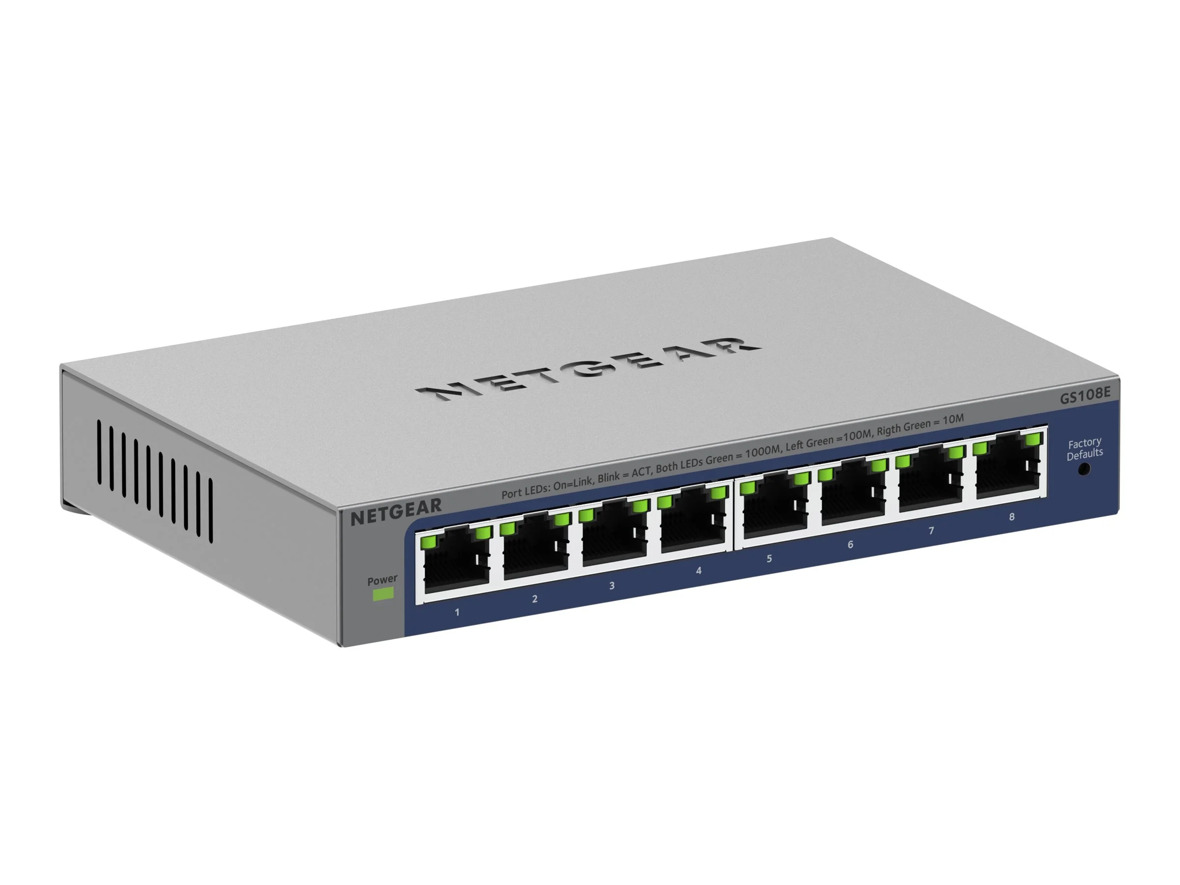 Netgear 8Port Switch 10/100/1000 GS108E GS108E-400EUS