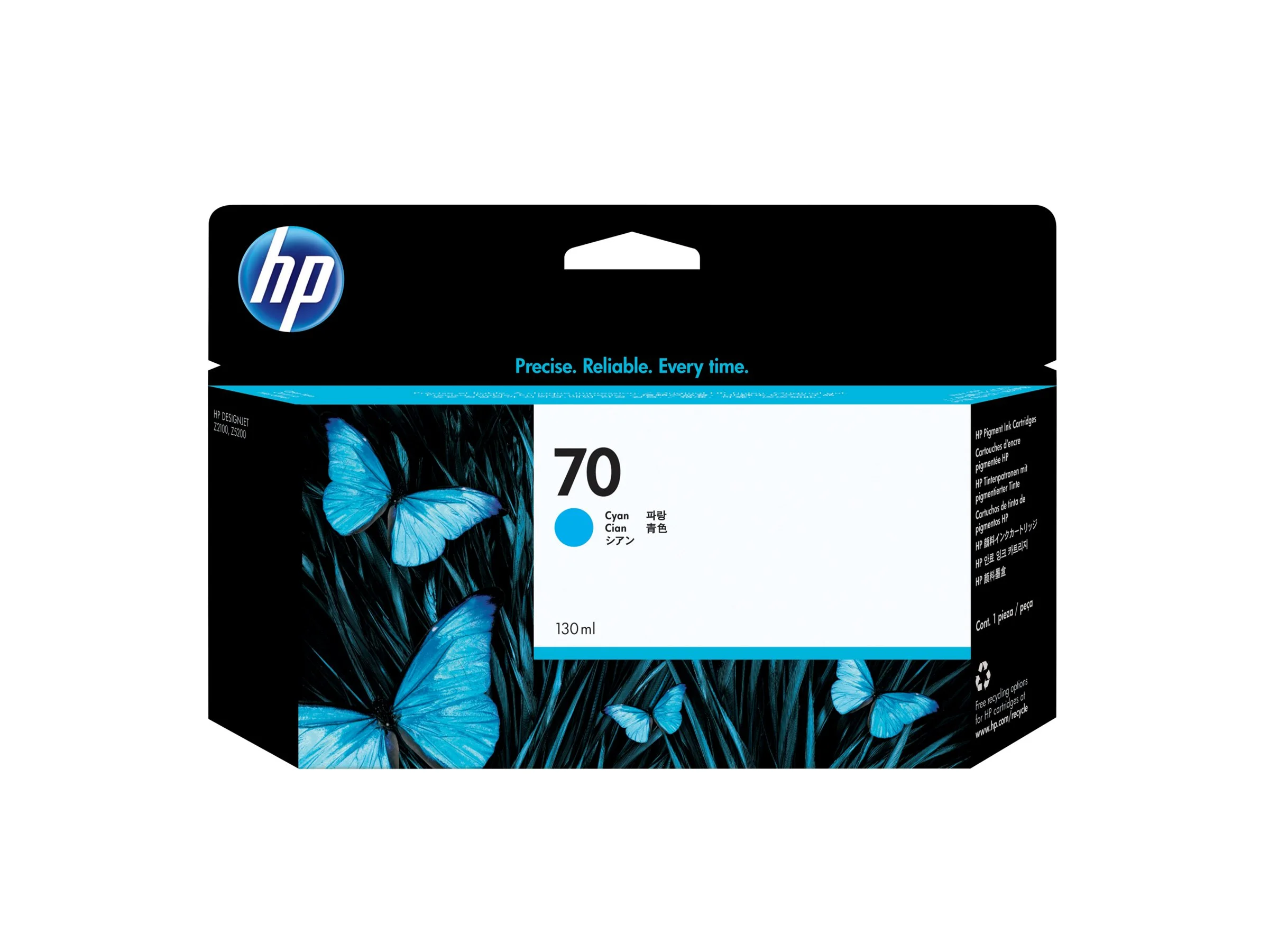 HP 70 Tinte cyan 130 ml Vivera