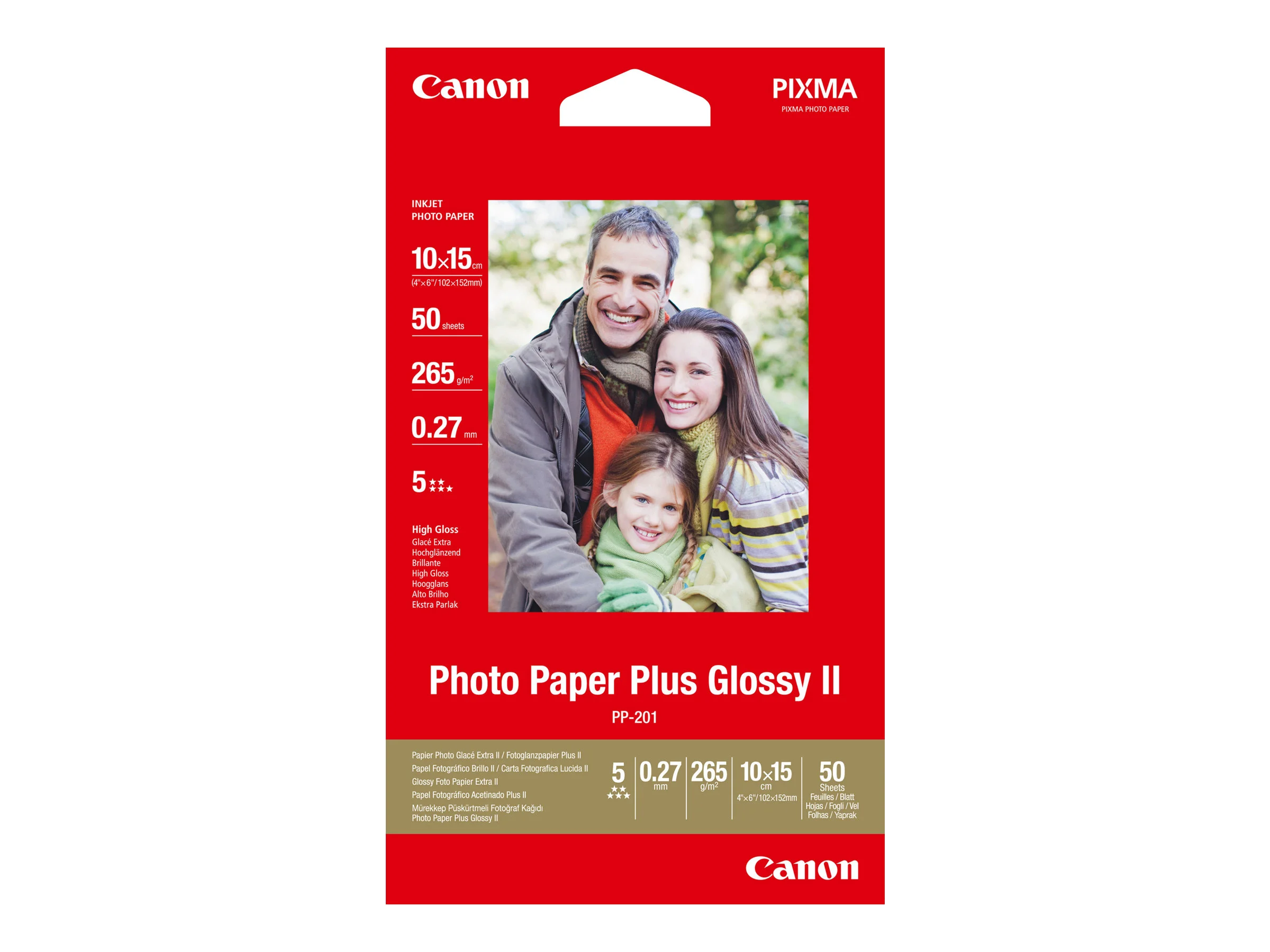 CANON PP-201 Fotopapier 10x15cm 50Blatt