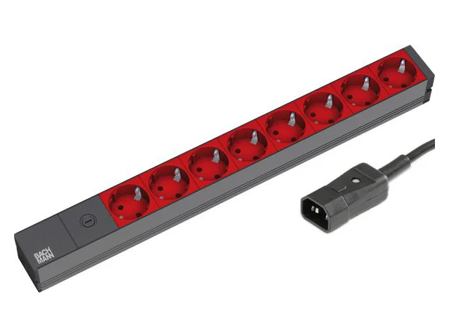 BACHMANN 48,26cm Steckdosenleiste 8-fach