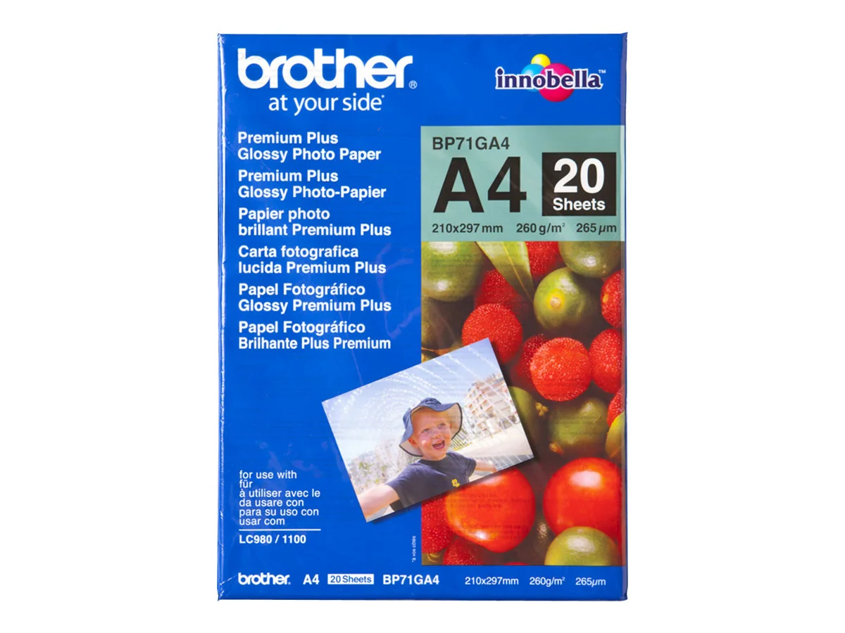 BROTHER BP71GA4 Fotopapier A4 20BL