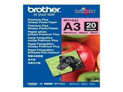 BROTHER BP71GA3 Fotopapier A3 20BL