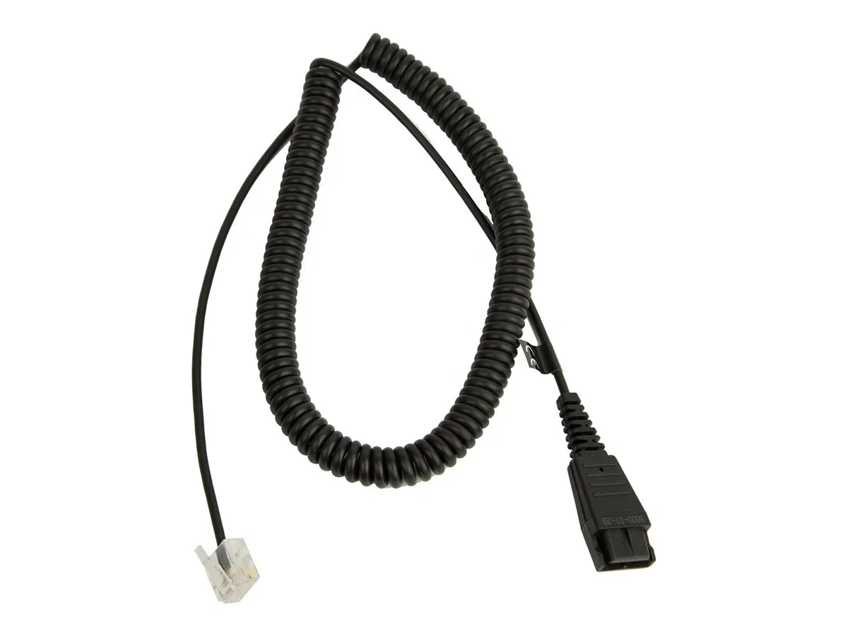 JABRA QD Cord to RJ45 coiled 0.5-2m