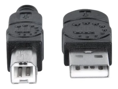 MH USB Kabel A-/B-Stecker 1,8m schwarz