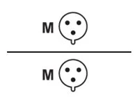 EATON Output cable 32A hardwired to 2x