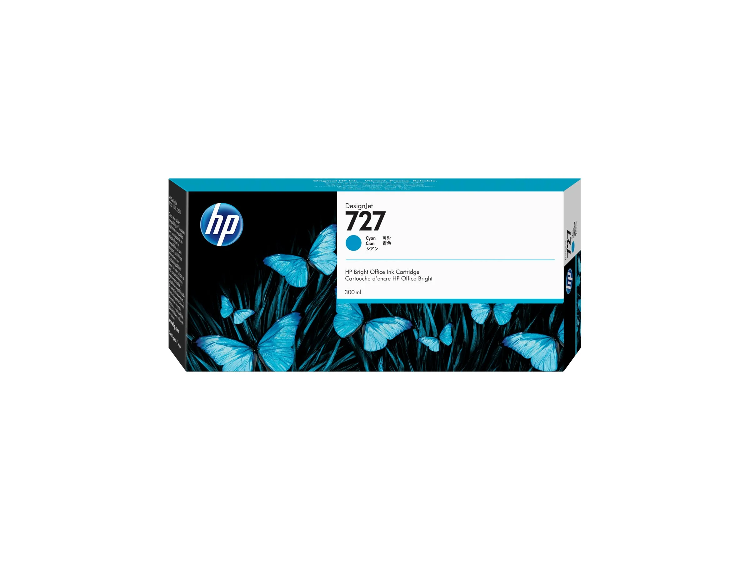 HP 727 300-ml Tintenpatrone cyan