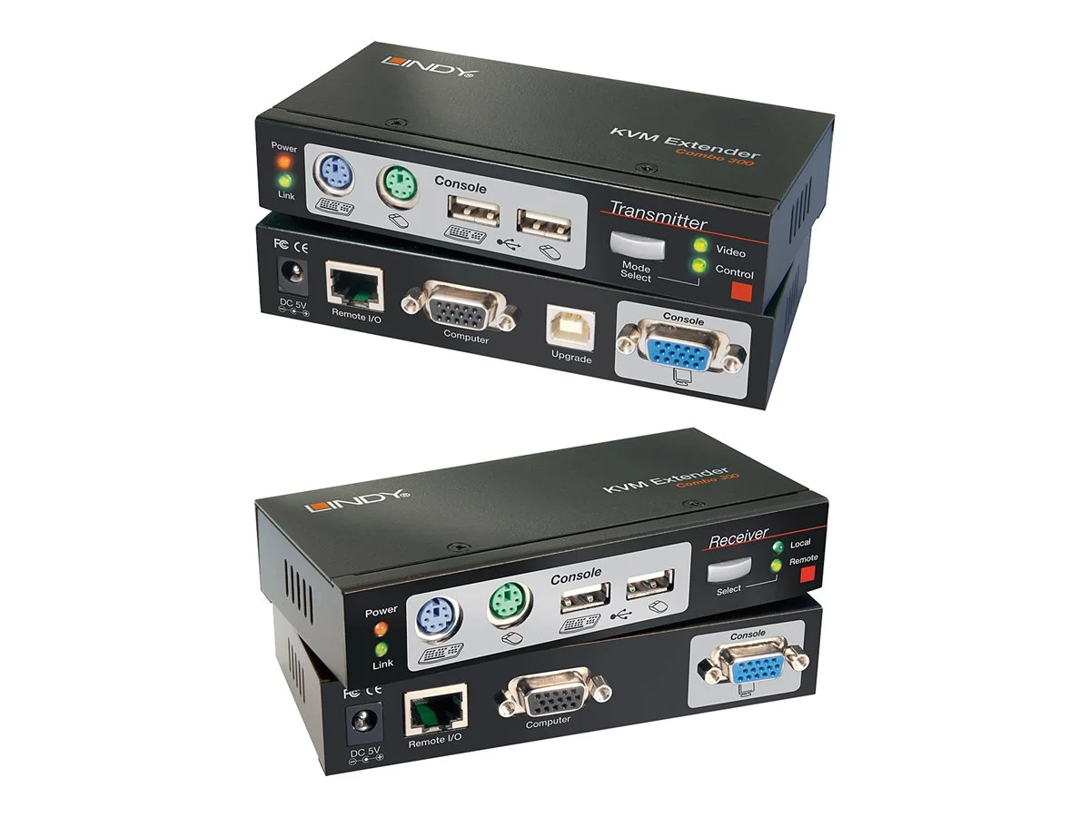 LINDY Cat.5 KVM Extender Combo 300