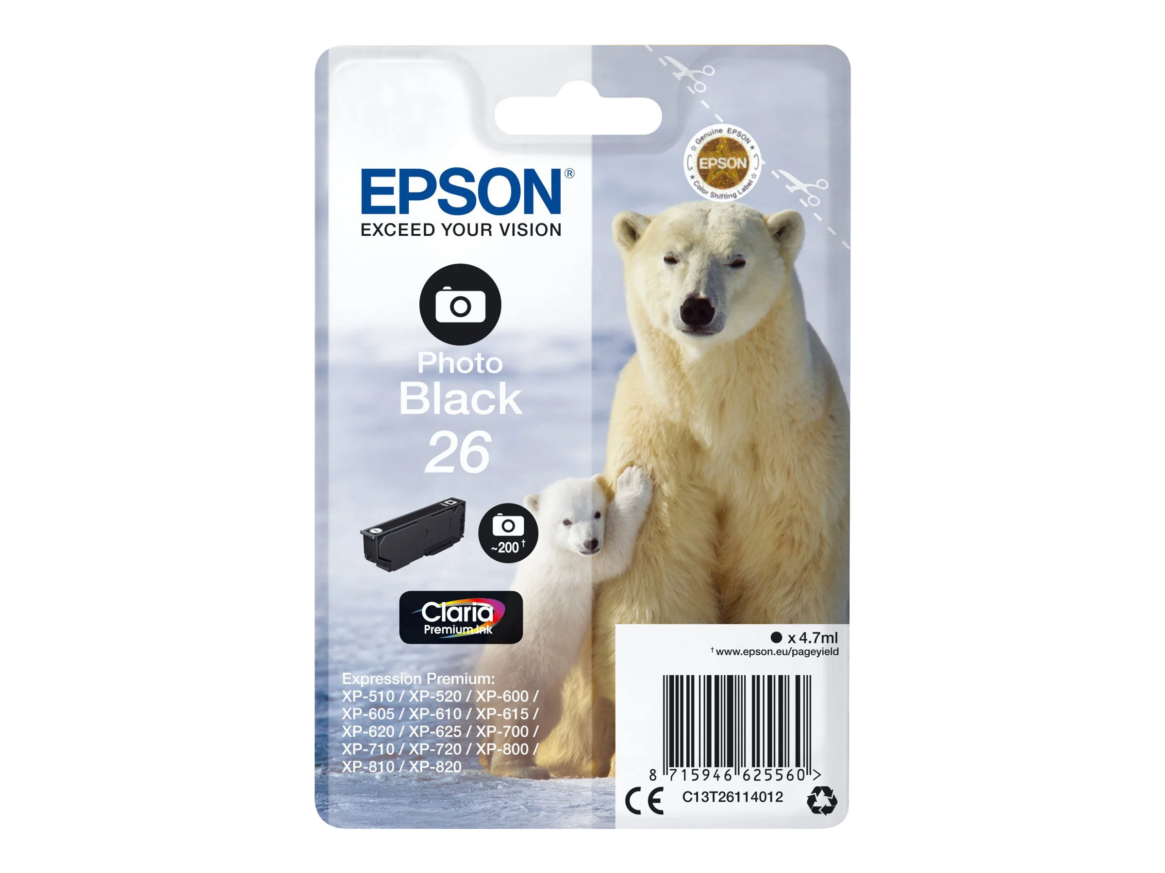 EPSON 5LB 26 ink cartridge photo black