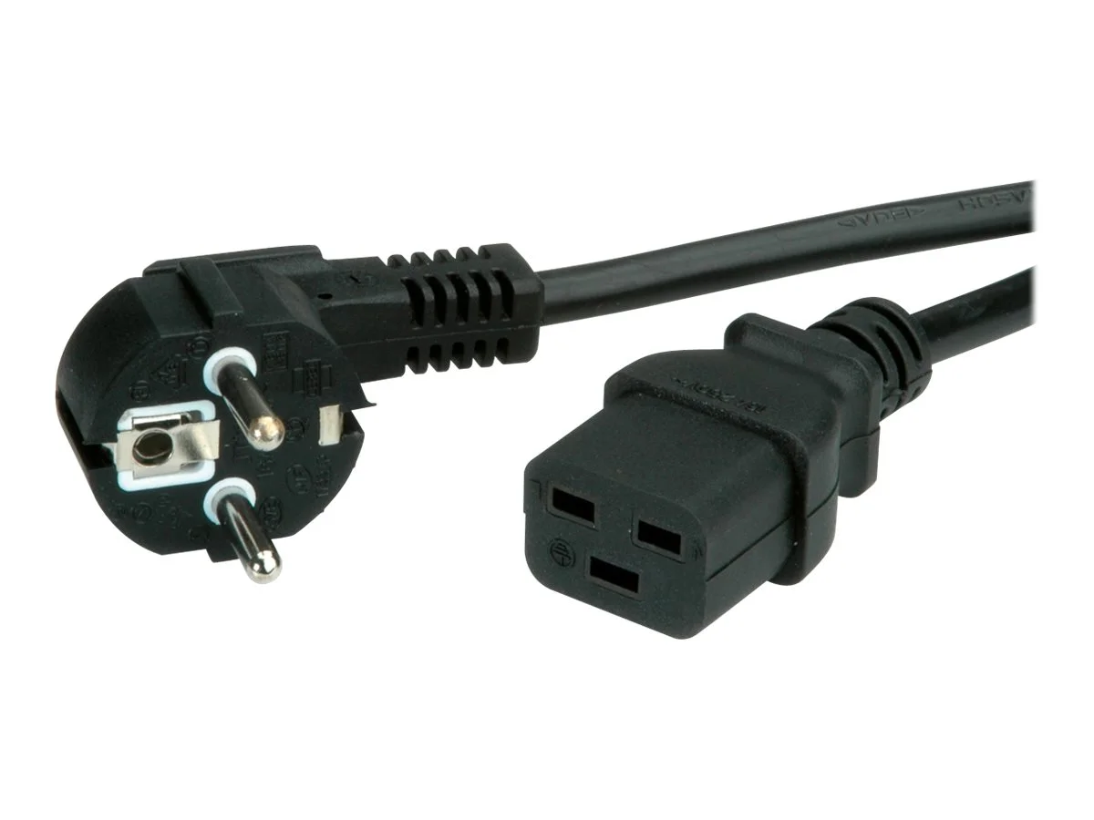 VALUE Netzkabel Schutzkontakt- 16A 2m