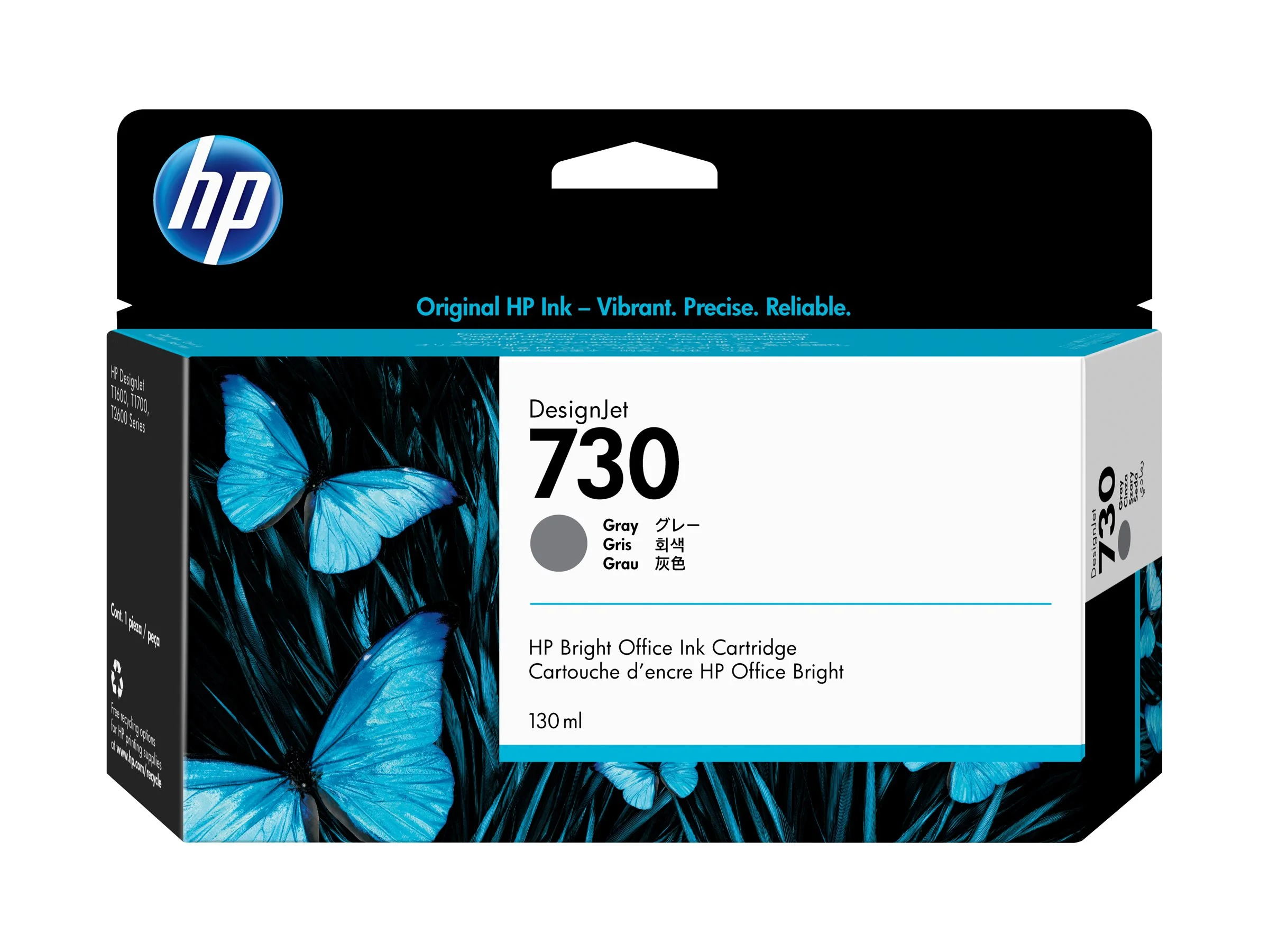 HP 730 130 ml Tinte Grau