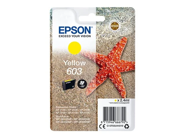EPSON 1LB Singlepack Yellow 603 Ink w/s