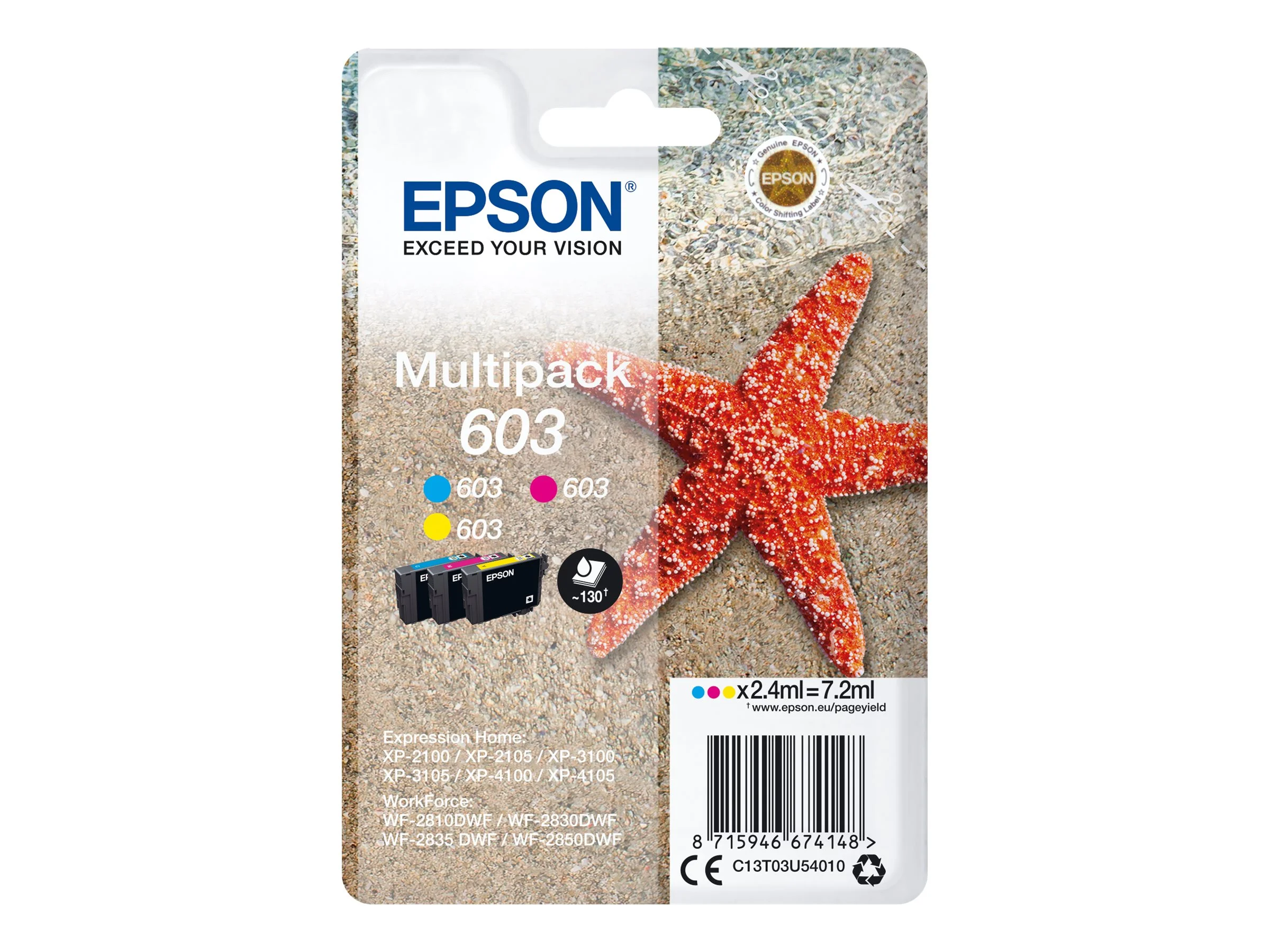 EPSON 1LB Multipack 3-colours 603 w/s