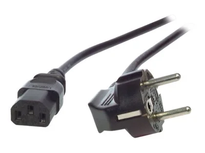 EFB Netzkabel auf C13 90Grad 2m schwarz