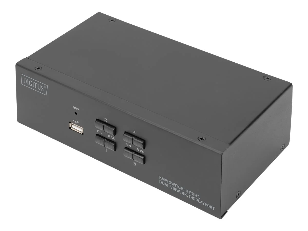 DIGITUS 4 Port Displayport Dualview 4K