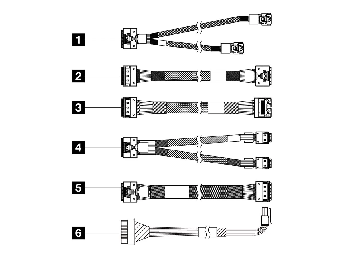LENOVO ISG ThinkSystem SR650 Cable Kit