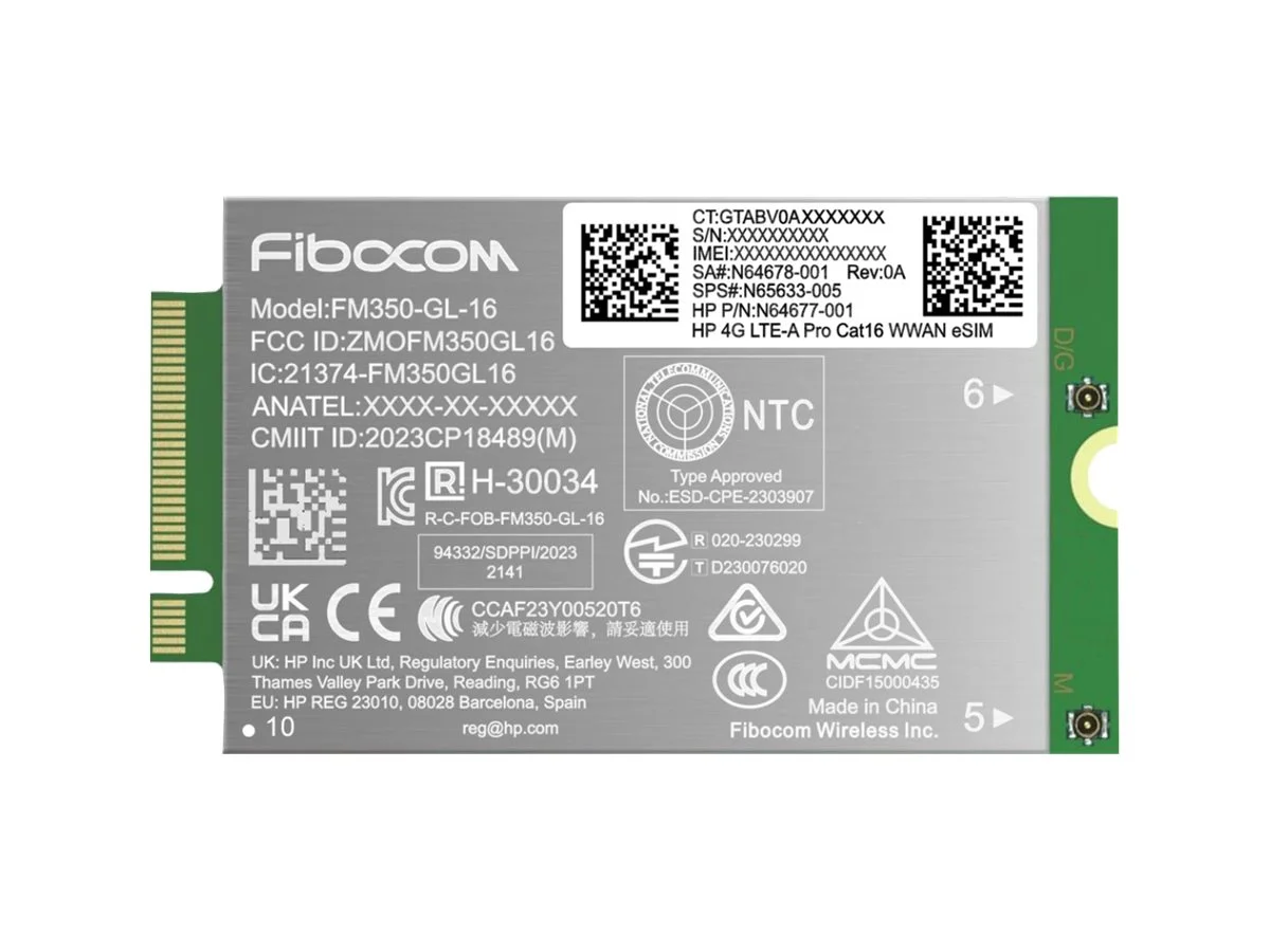 HP 4G LTE-Advanced Pro WWAN for G11