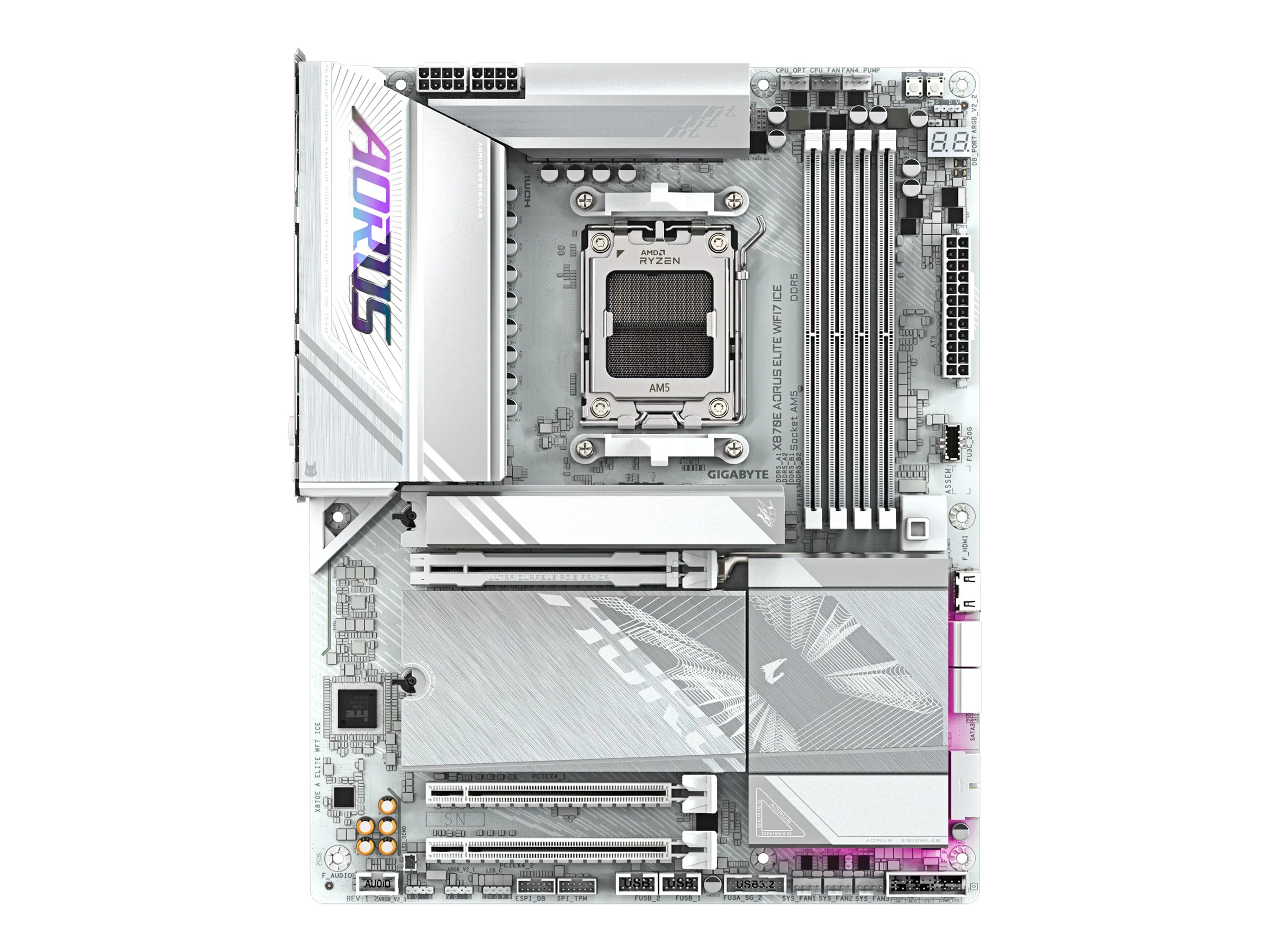 GIGABYTE X870E A ELITE WF7 ICE AM5 MB