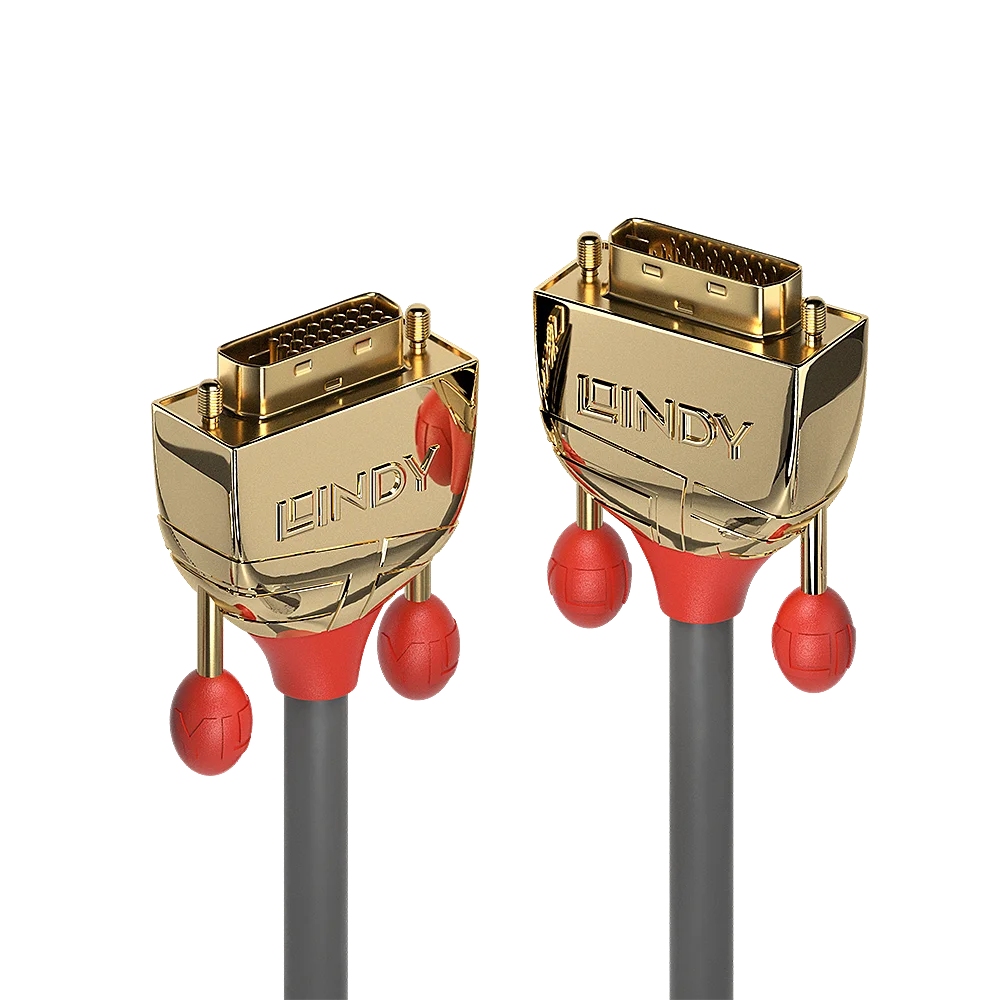 0.5m DVI-D Dual Link Kabel, Gold Line