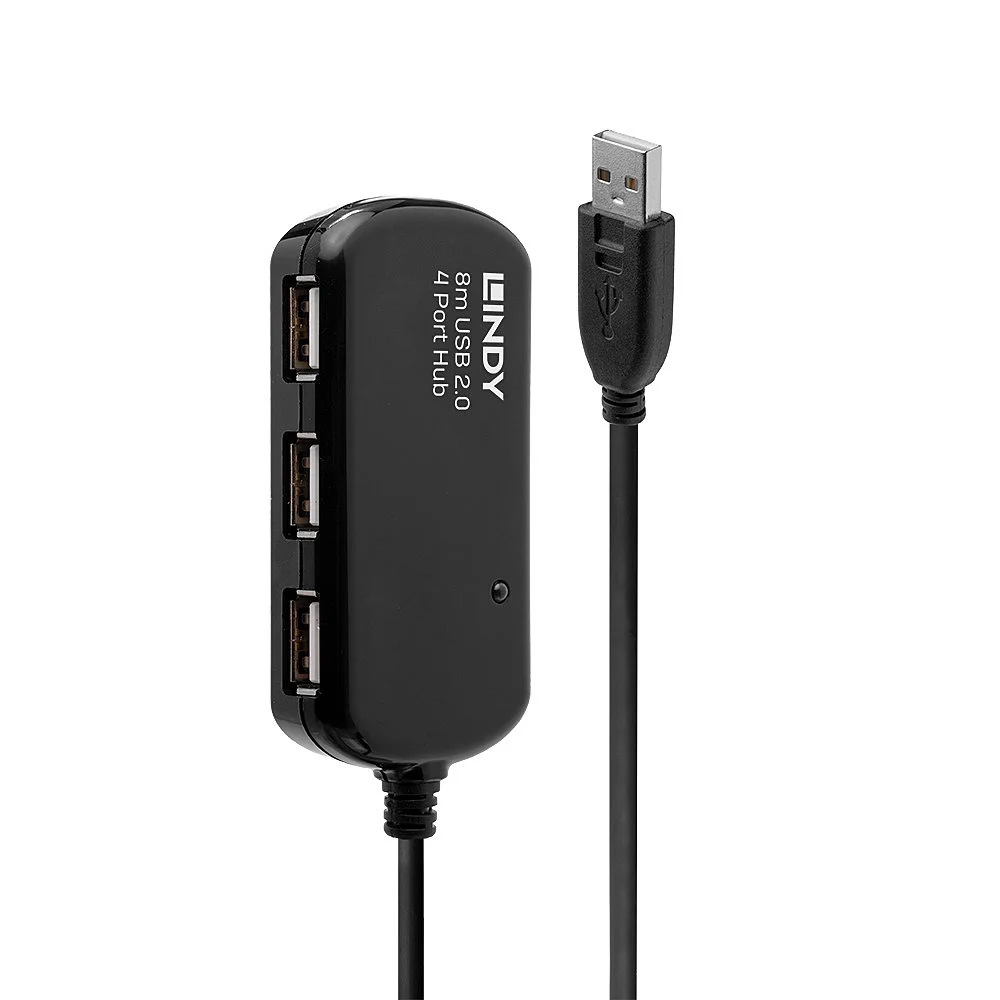 8m USB 2.0 Aktivverlängerungshub Pro