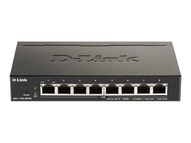 D-Link Switch DGS-1100-08PV2 8xGBit Managed PoE (64W)