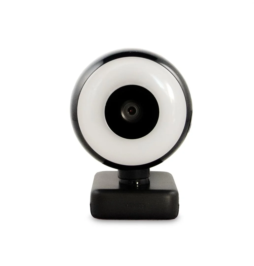 WEMISS CM-A2 Stream Series with Ring Light Full HD Webcam with 1/3"-CMOS Sensor  black