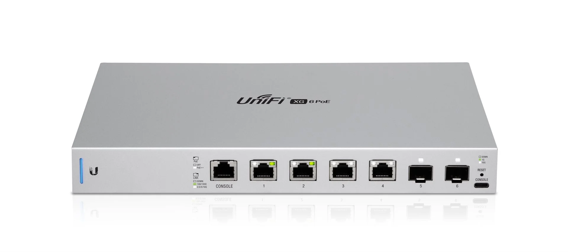 Ubiquiti Switch UniFi 4xRJ45 10GBit/2xSFP+ 10GBit Managed PoE 19" Rack-Mountable, 10G Ethernet SFP+ & RJ45 Ports
