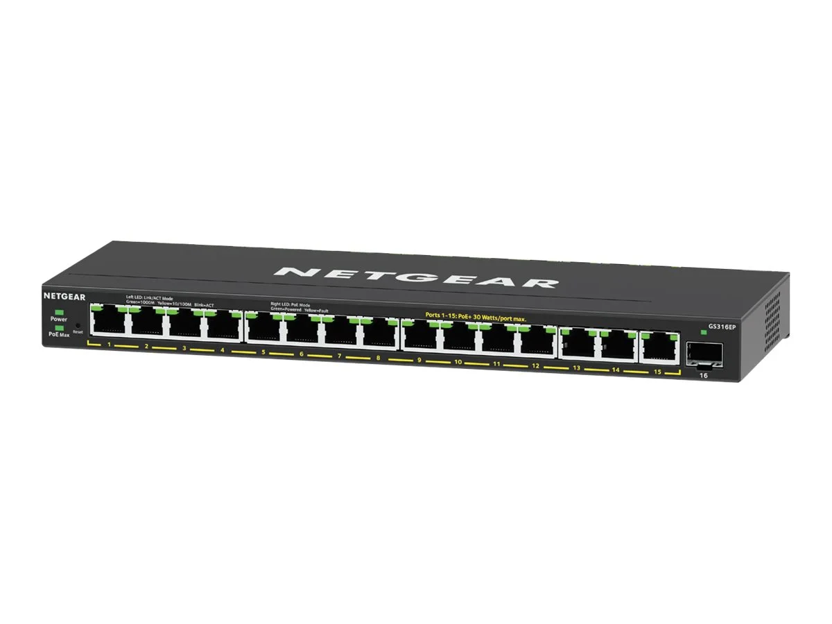 Netgear 16Port Switch 10/100/1000 GS316EP
