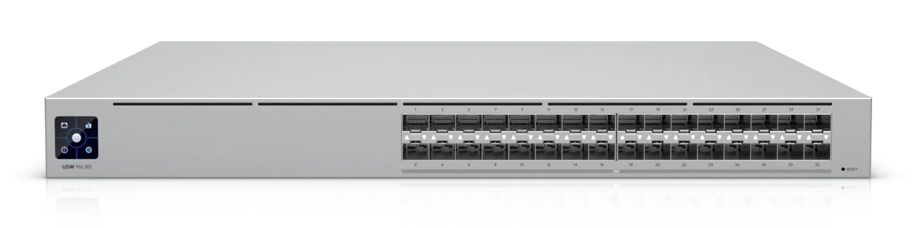 Ubiquiti Switch UniFi Pro XG Aggregation 32x SFP28 25G Managed 19" Rack-Mountable, 1,3" Touchscreen
