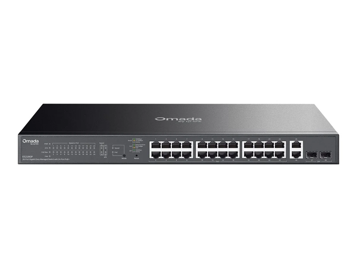 TP-LINK Switch Omada ES228GP 28xGBit 24xPoE+ Managed