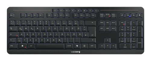 CHERRY Keyboard  STREAM KEYBOARD ULTIMATE WL AESDE] black BT Zwei BT 5.2 Kanäle, 2,4-GHz-Funk und USB-Kabel