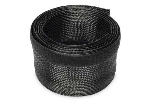 FLEX. CABLE TUBE HOOK/LOOPFAST CABLE SOCK COLOR BLACK 2M