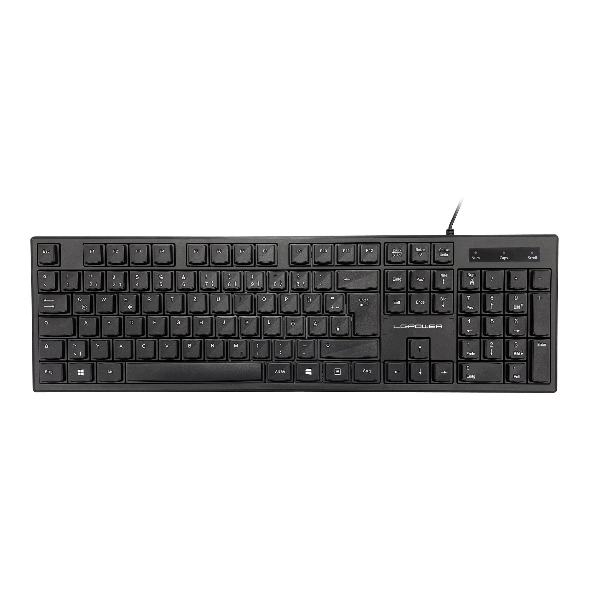 LC-Power LC-KEY-903DE Office-Tastatur, USB, schwarz