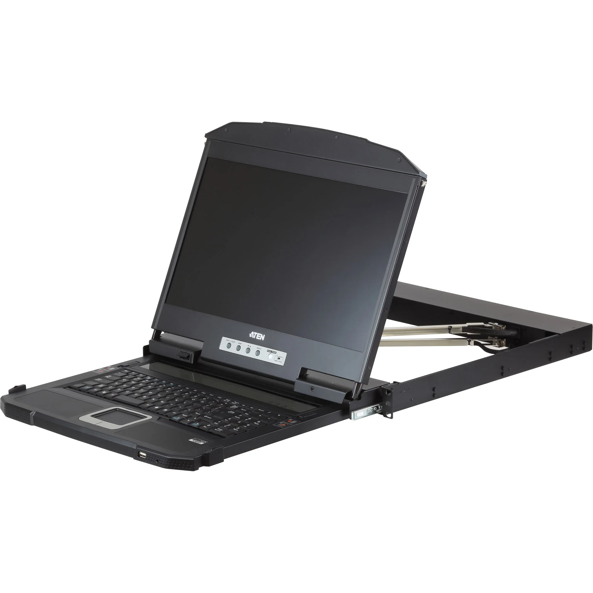 ATEN CL3800NW CH Kurze Dual-Rail 18,5"-LCD-Konsole (USB HDMI DVI VGA) CH-Layout