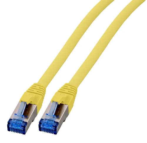 RJ45 PATCHKABEL S/FTP CAT.6A. CAT.7 RAW-CABLE TPE FLEX 0.25M