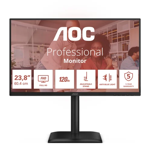 AOC 24E4CV - 24IN FULL HD 1920X1080 120 HZ HDMI 1.4 DISPLA