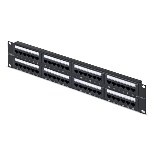 48-PORT 2U CAT6 PATCH PANEL