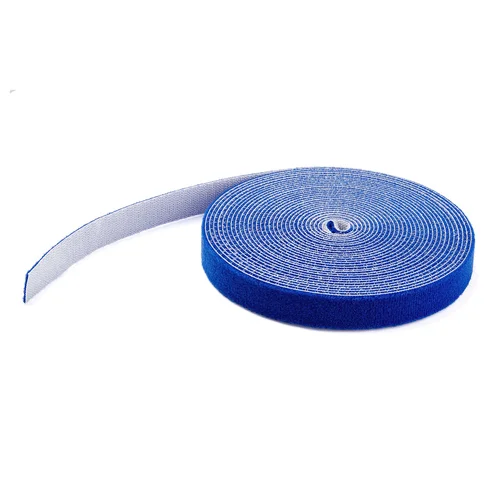 HOOK AND LOOP ROLL 50FT. - BLUE - RESUABLE
