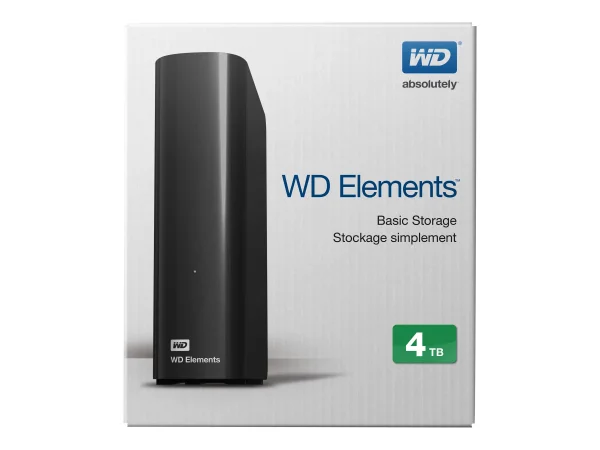WD HDex 3.5" USB3 4TB Elements Desktop black