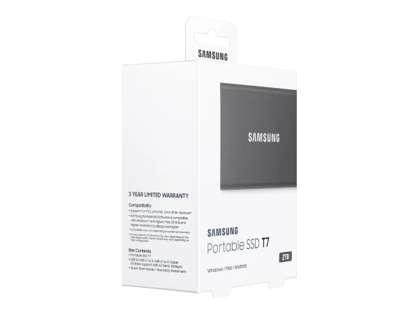 Samsung SSDex USB 3.2 Gen.2  Portable T7 Grey 2TB