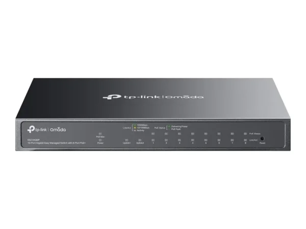 TP-LINK Switch Omada ES210GMP 10xGBit 8xPoE+ Managed 123W Power Budget