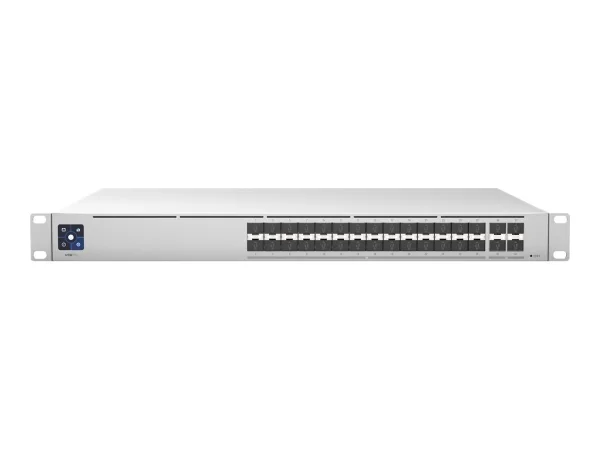 Ubiquiti Switch UniFi 28xSFP+ 10GBit/4xSFP28 25GBit Managed 19" Rack-Mountable, 1,3" Touchscreen