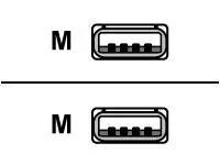 ROLINE USBKabel USB2.0 A/A m/m schwarz