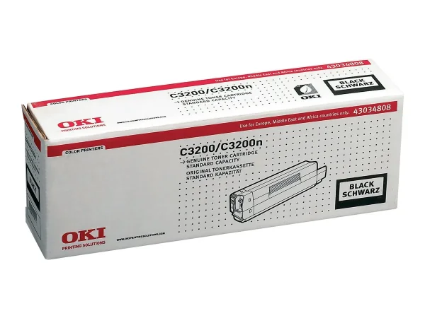 OKI Toner schwarz 1500Seiten fuer C3200