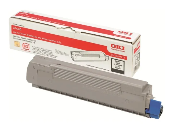 OKI Toner schwarz fuer C8600 6000Seiten