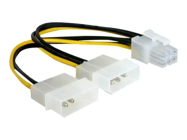 DELOCK Stromkabel fuer PCI ExpKarten15cm