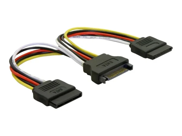 DELOCK Adapt Power SATA HDD2x15PinSt15cm