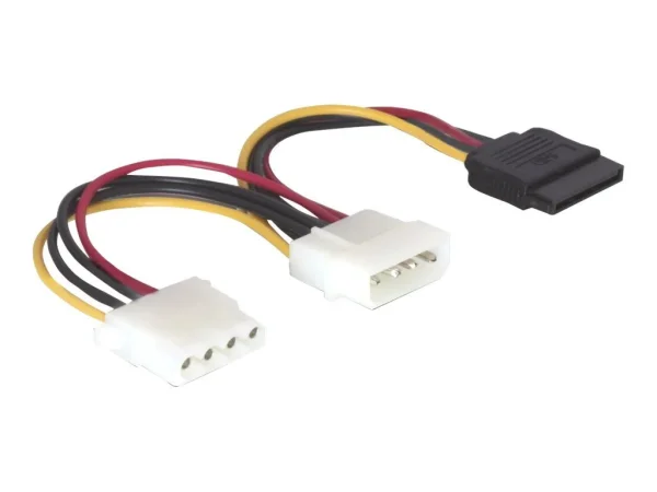 DELOCK Adapter Power SATA HDD 4pin St/Bu